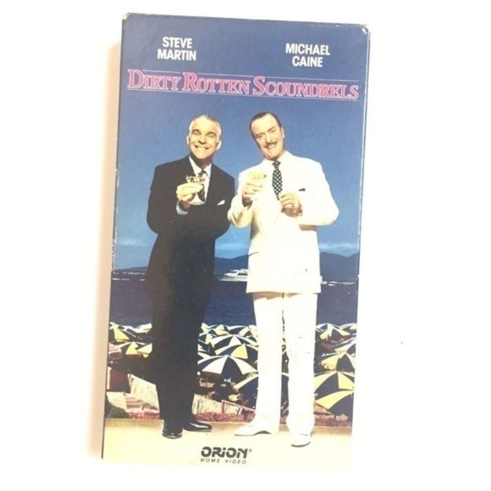 Vintage DIRTY ROTTEN SCOUNDRELS (1988) Steve Martin & Michael Caine - VHS